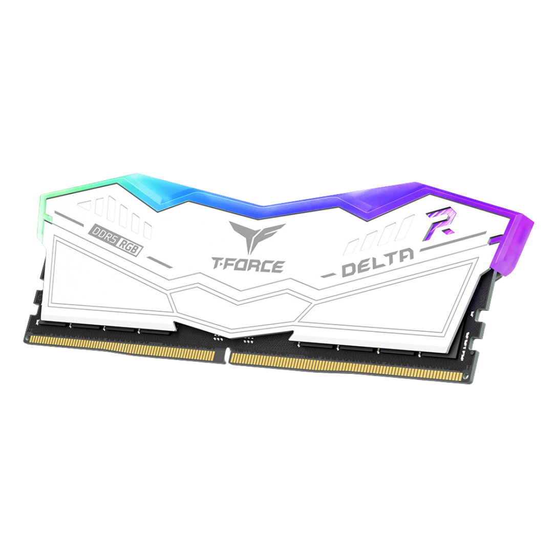 TeamGroup T-Force Delta RGB 32GB (2x16GB) 6000MHz DDR5 Desktop Memory Kit - White 2