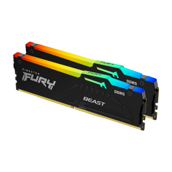 32GB-Kingston-Fury-Beast-RGB-DDR5-1 Kingston Fury RGB 32GB (16GBx2) 5200MHz DDR5 XMP RAM (KF552C40BBAK2-32)