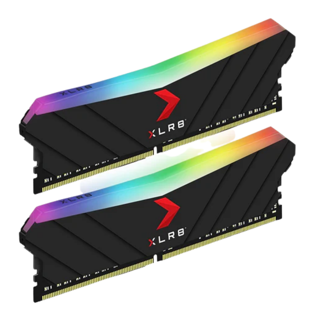 PNY XLR8 Gaming Epic-X RGB 16GB (2x8GB) 3200MHZ RGB DDR4 Desktop Memory Kit - Black 2