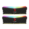 PNY XLR8 Gaming Epic-X RGB 16GB (2x8GB) 3200MHZ RGB DDR4 Desktop Memory Kit - Black