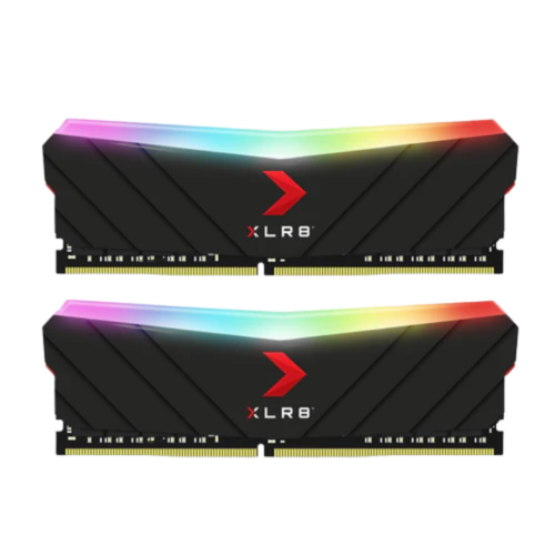 PNY XLR8 Gaming Epic-X RGB 16GB (2x8GB) 3200MHZ RGB DDR4 Desktop Memory Kit - Black