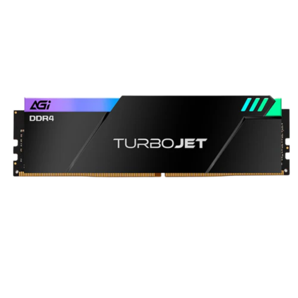 AGI TurboJet UD848 RGB 16GB (2x8GB) 3600MHz DDR4 Desktop Memory Kit - Black