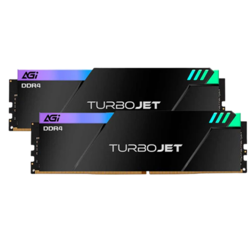 AGI TurboJet UD848 RGB 16GB (2x8GB) 3600MHz DDR4 Desktop Memory Kit - Black