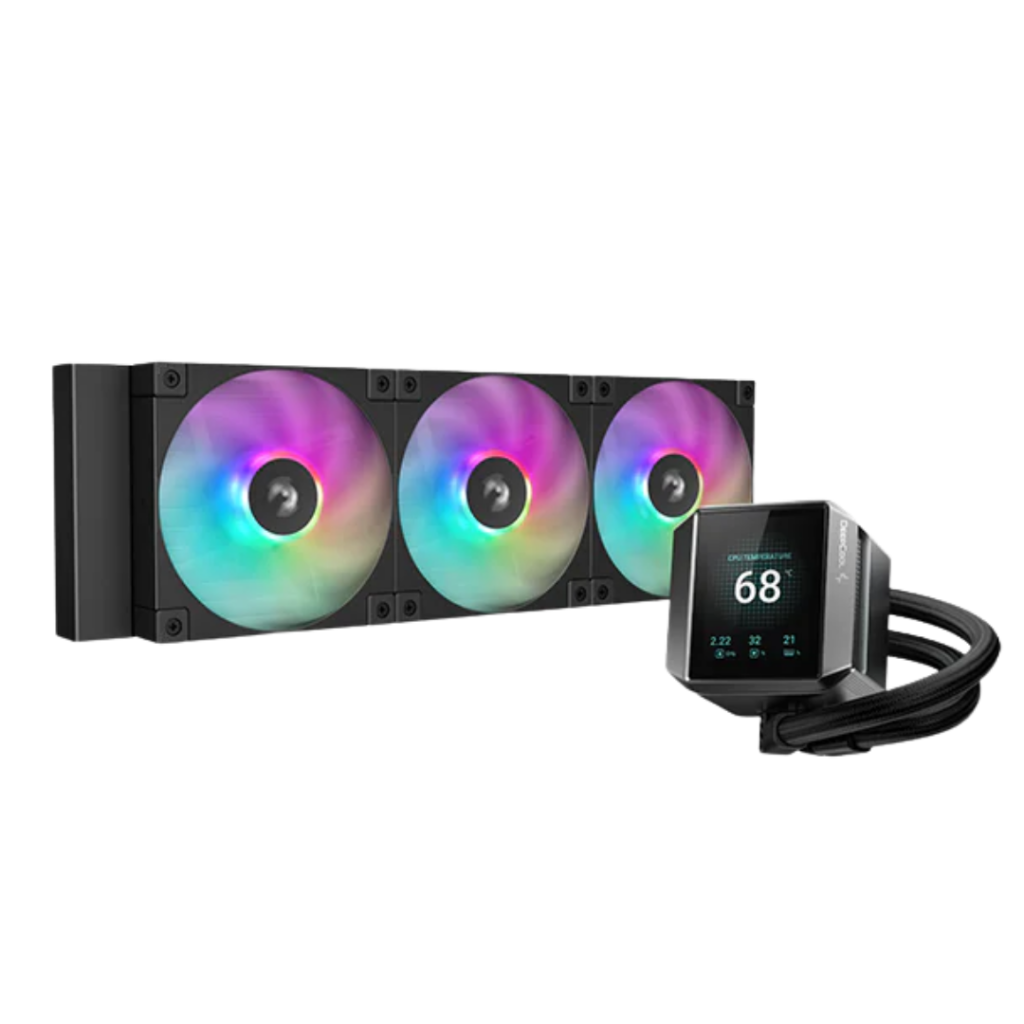 Deepcool Mystique 360 ARGB w/ LCD Screen AIO Liquid CPU Cooler (Black)