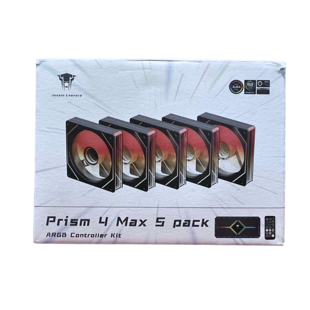 Jungle Leopard Prism 4 Max 5 Pack (BLACK)