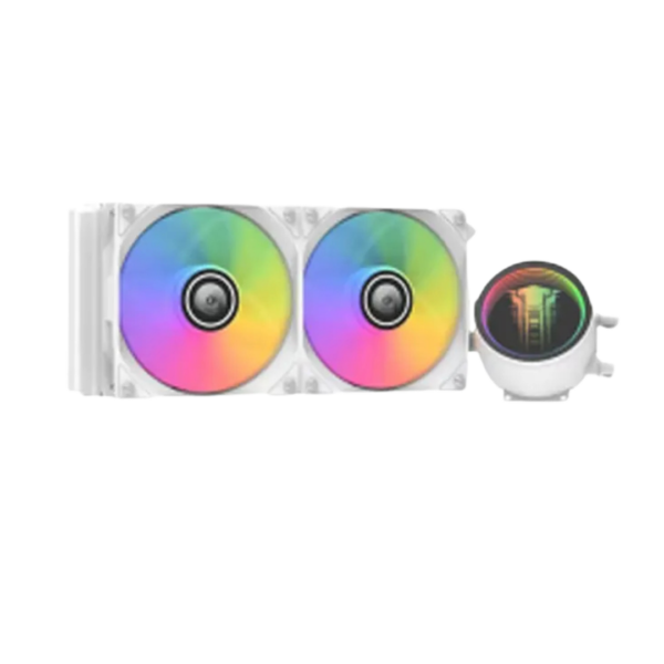 Jungle Leopard 240pTK1 ARGB CPU Liquid Cooler (White)