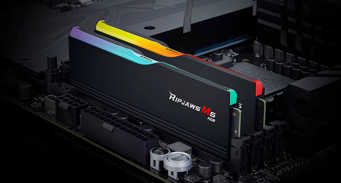 G.Skill Ripjaws M5 RGB 32GB (2x16GB) 5600MHz DDR5 Desktop Memory Kit - Black 4