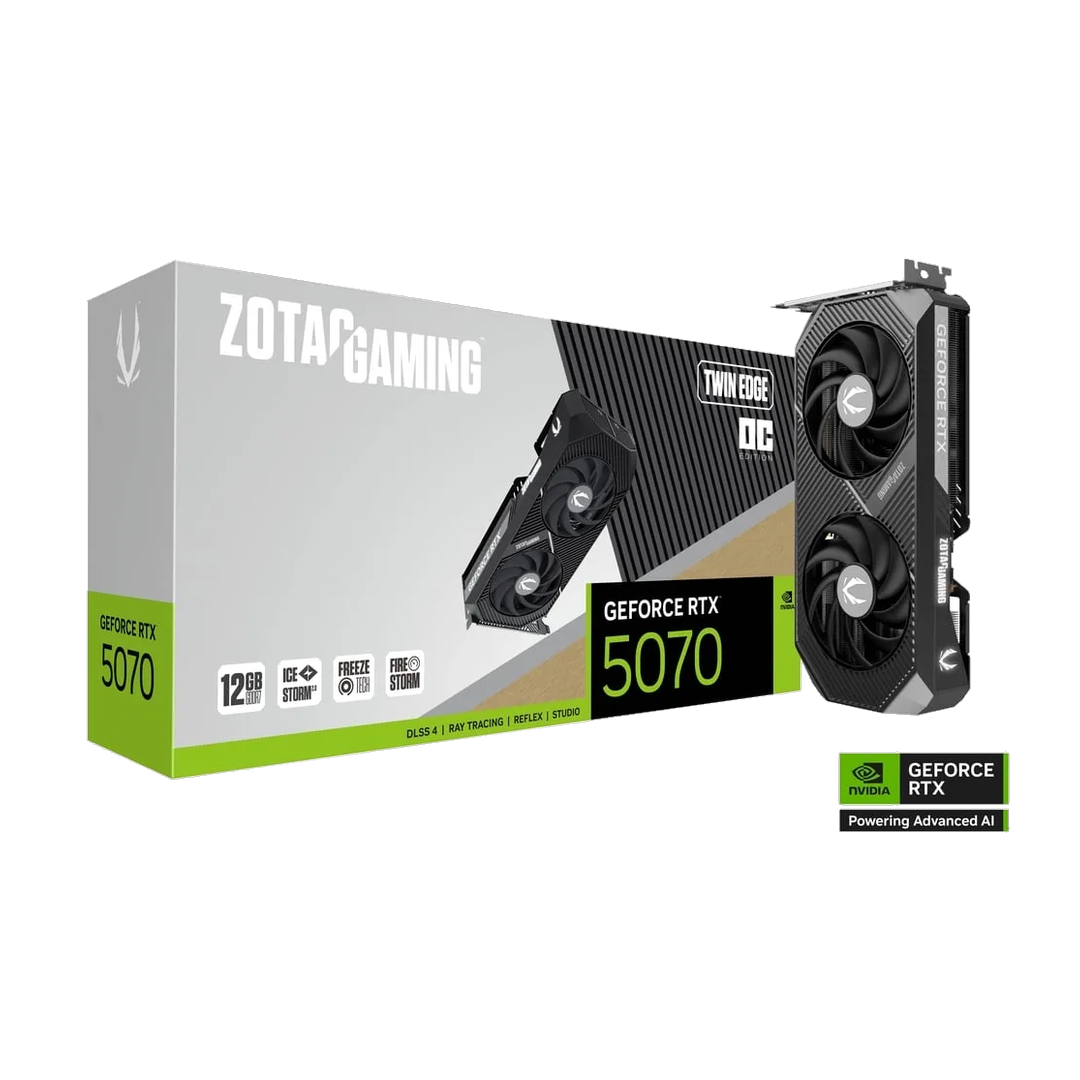 ZOTAC GAMING GeForce RTX 5070 Twin Edge OC 12GB GDDR7
