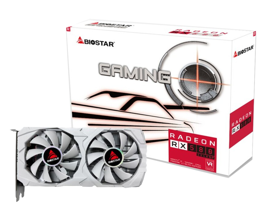 BIOSTAR RADEON RX 580 8GB - White 2